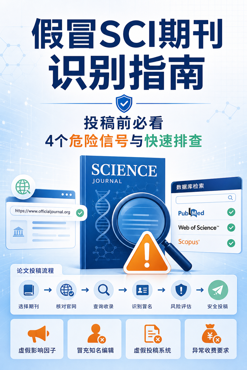 警惕!假冒SCI期刊的4个危险信号