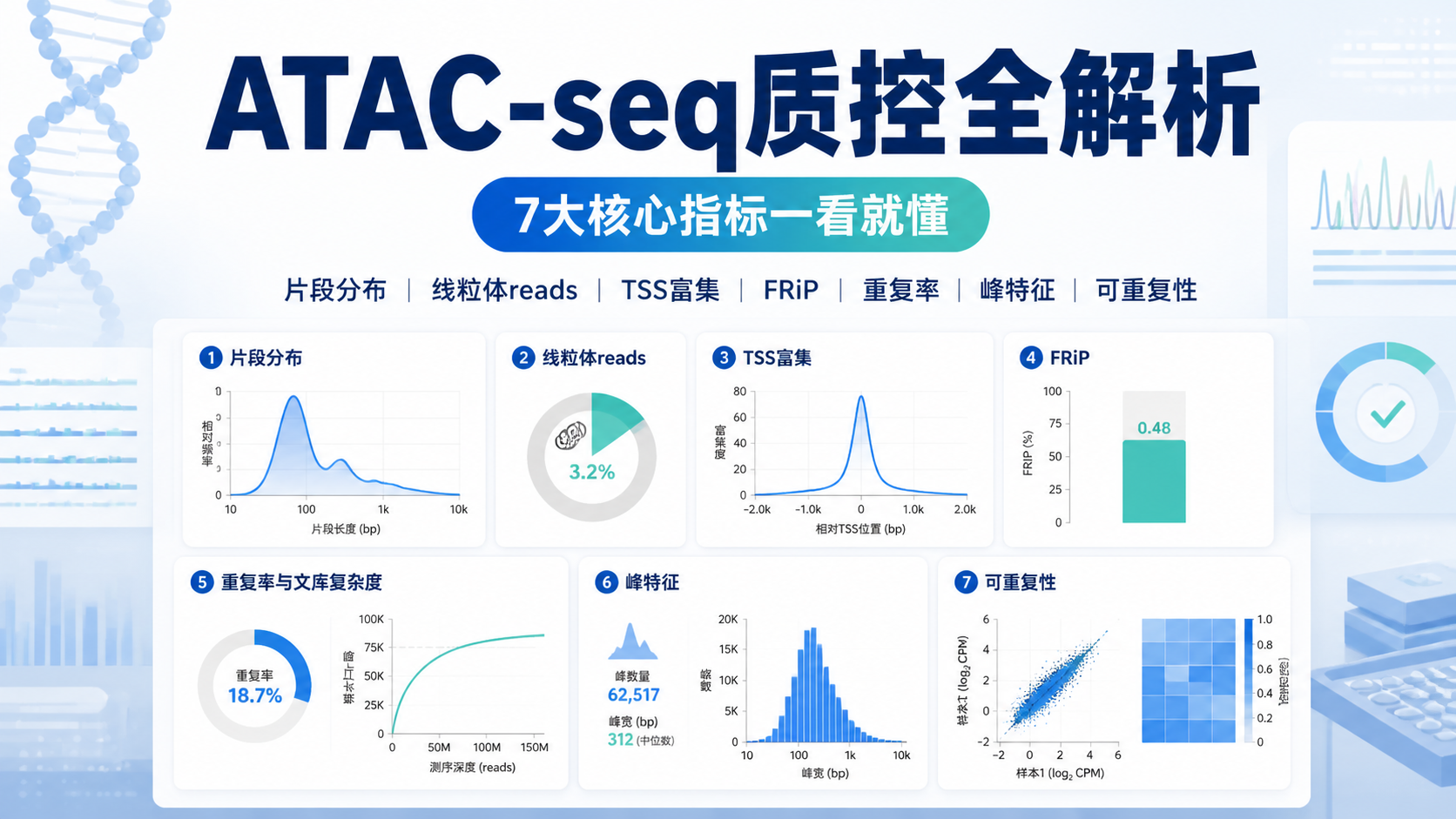ATAC-seq数据解读：7个核心指标！