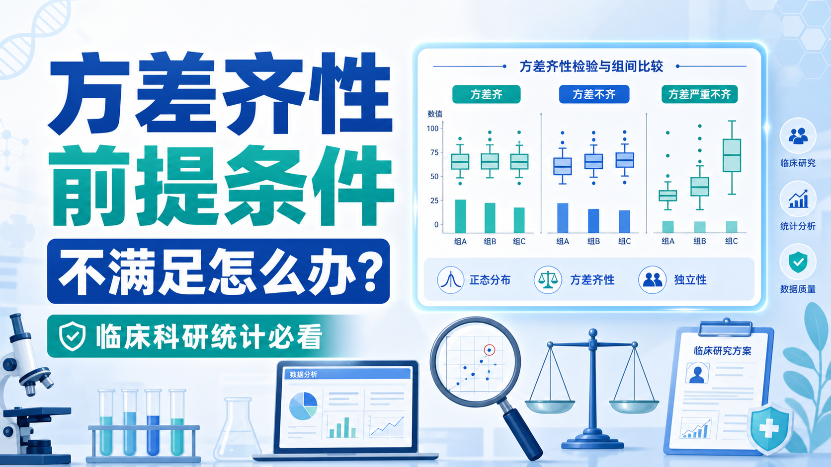 方差齐性前提条件不满足，怎么办？