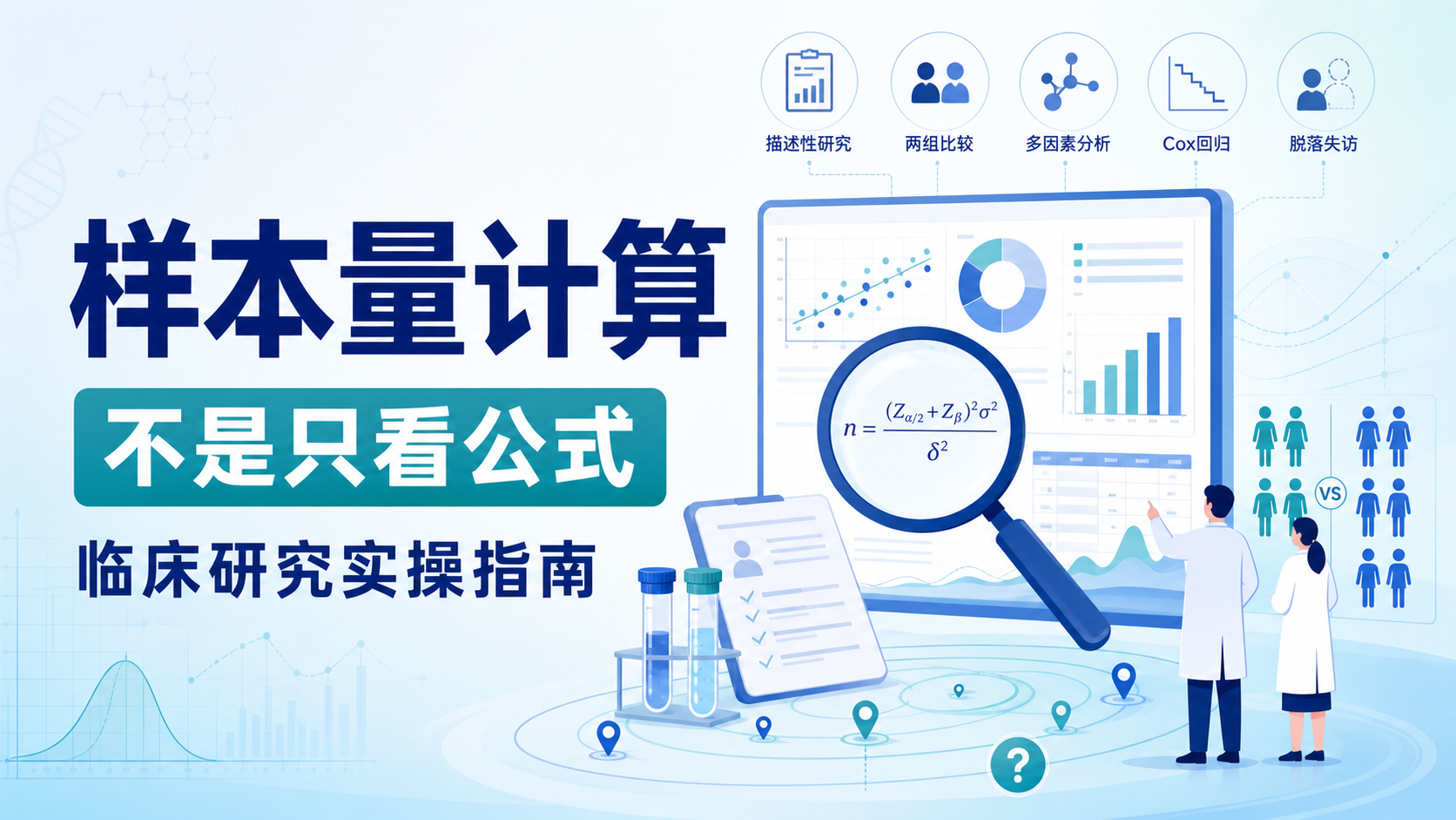 样本量计算最强攻略：4类场景怎么定？