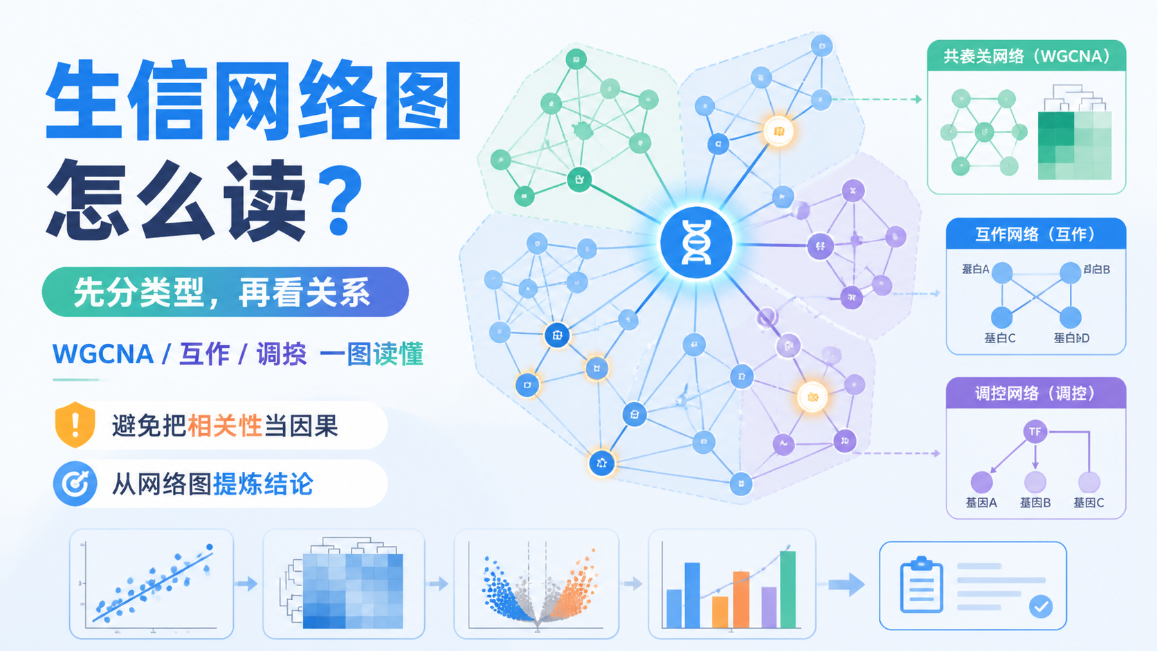 生信网络图分析怎么做？10分钟掌握核心思路
