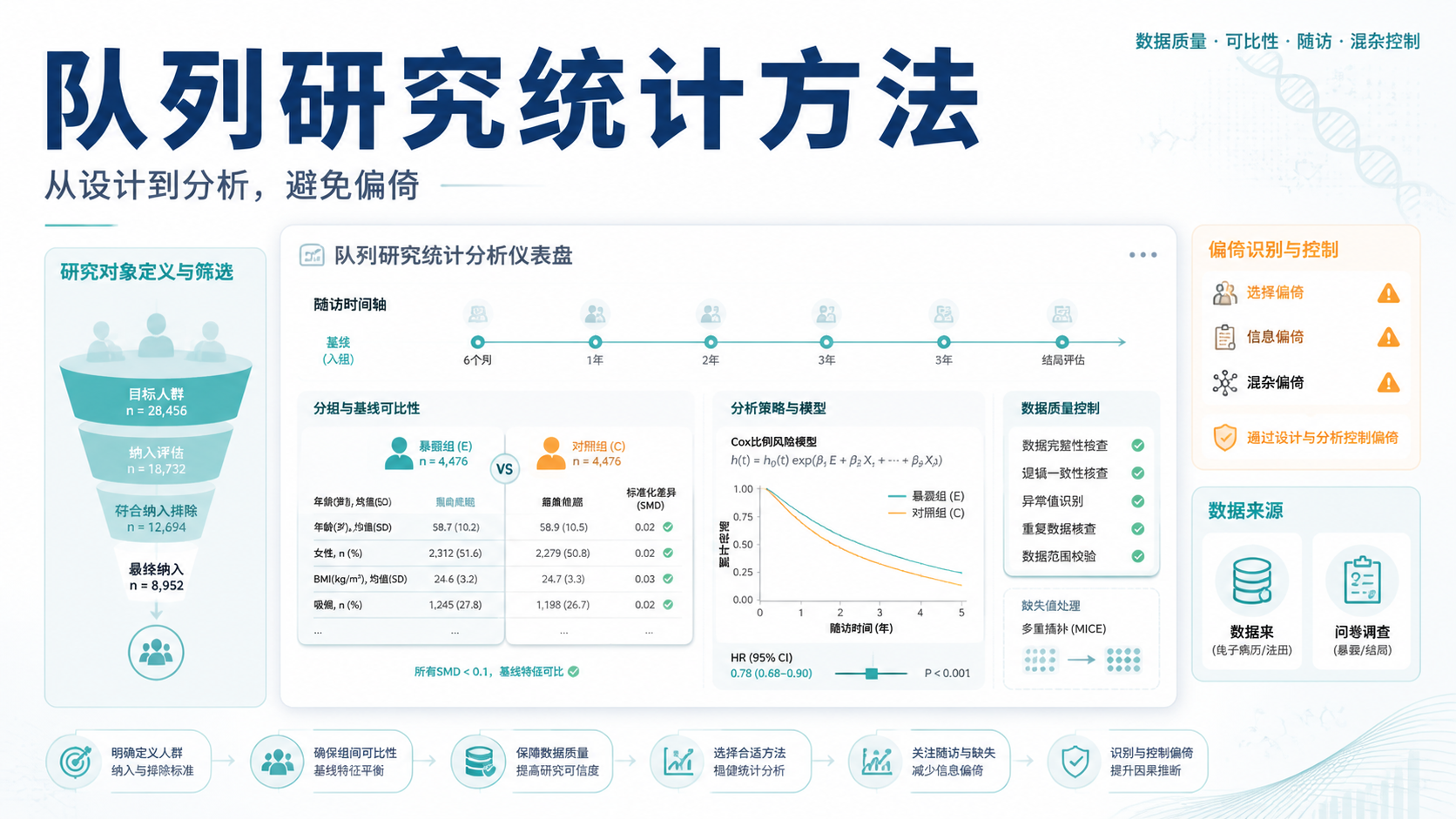 队列研究统计方法：如何提升研究可信度？
