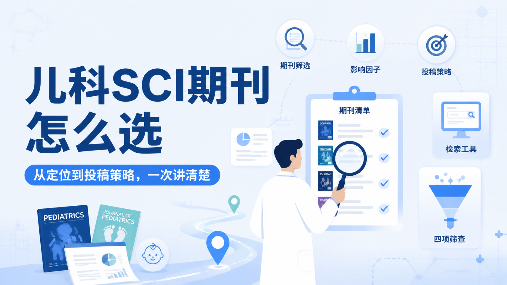 儿科SCI期刊如何选？3步锁定高分刊