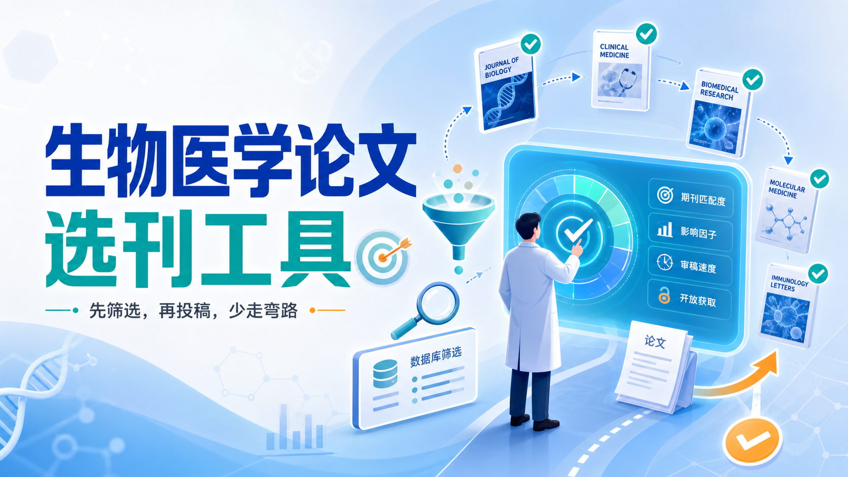 选刊工具推荐：生物医学论文精准选刊