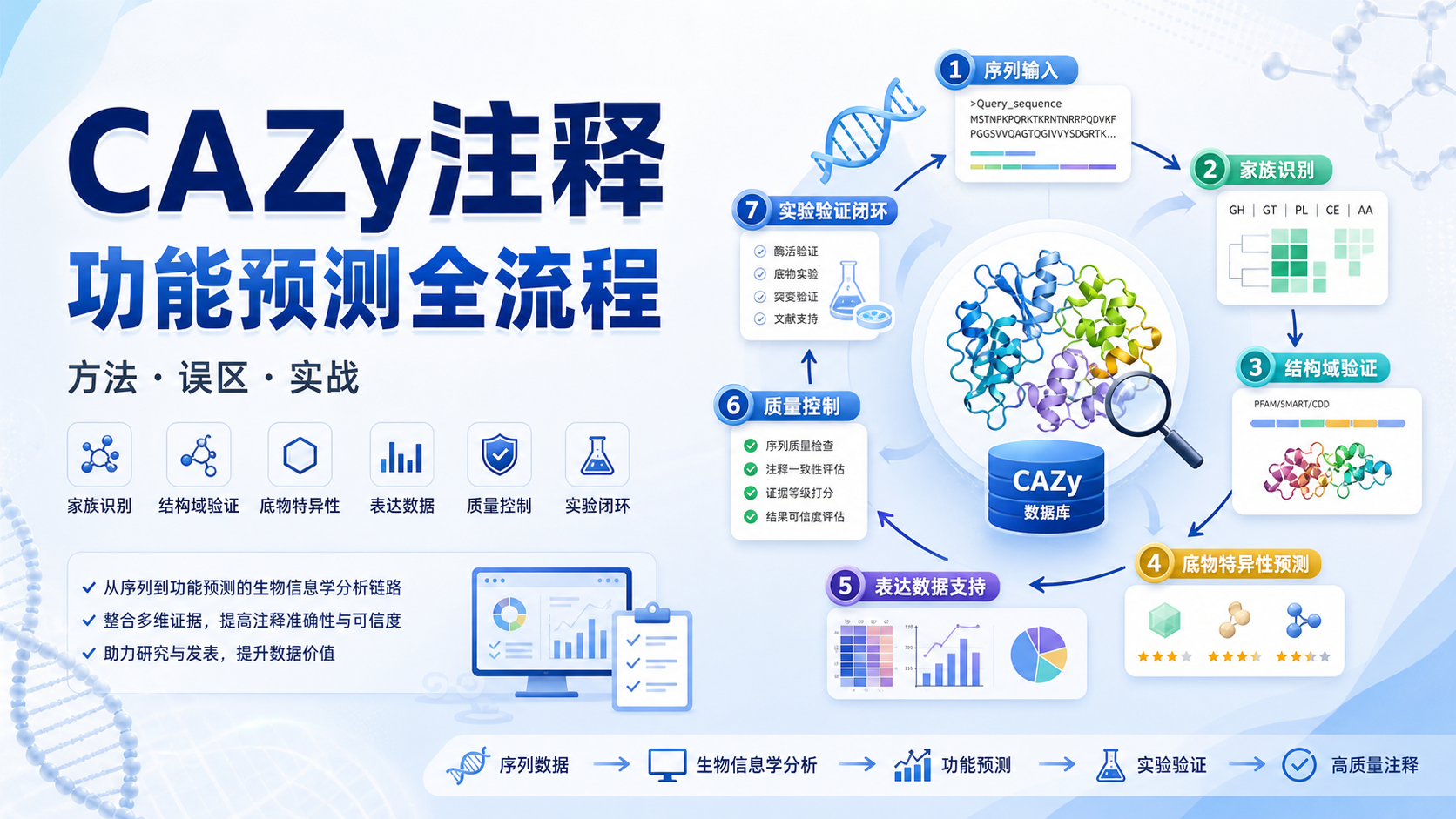 CAZy注释方法学：从数据库到功能预测