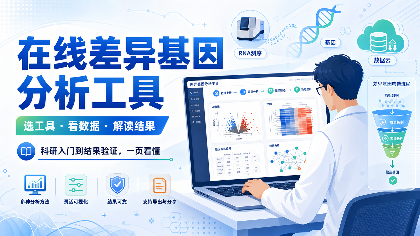 在线差异基因分析工具推荐：2款精选