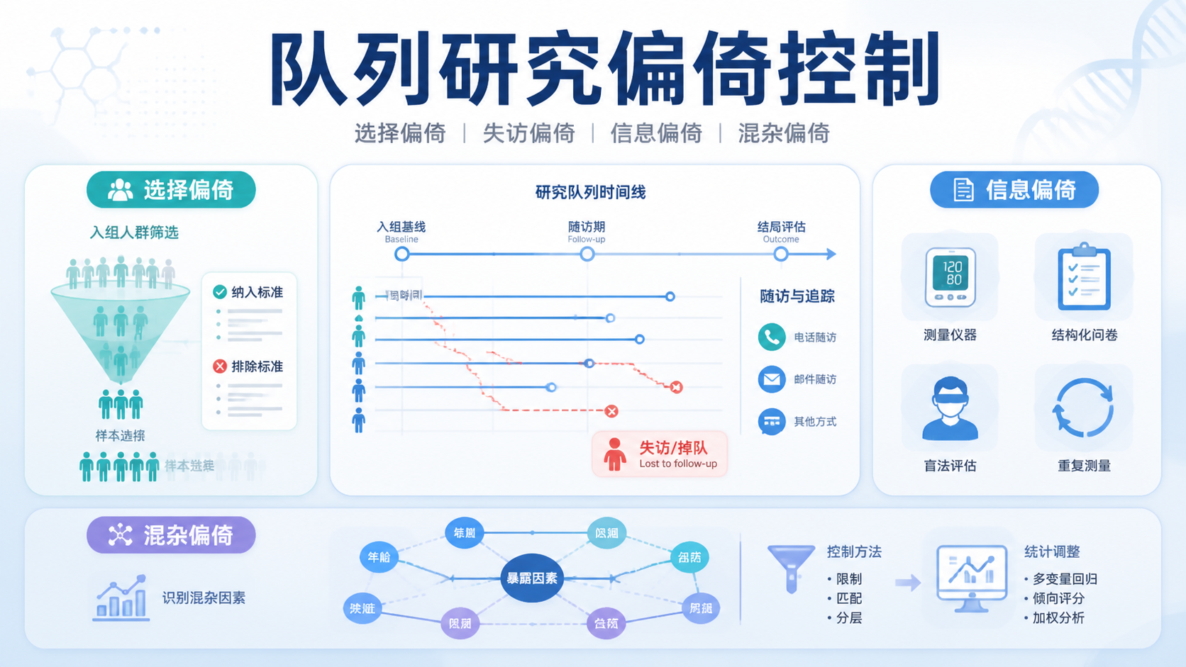 队列研究偏倚控制必知的4种方法