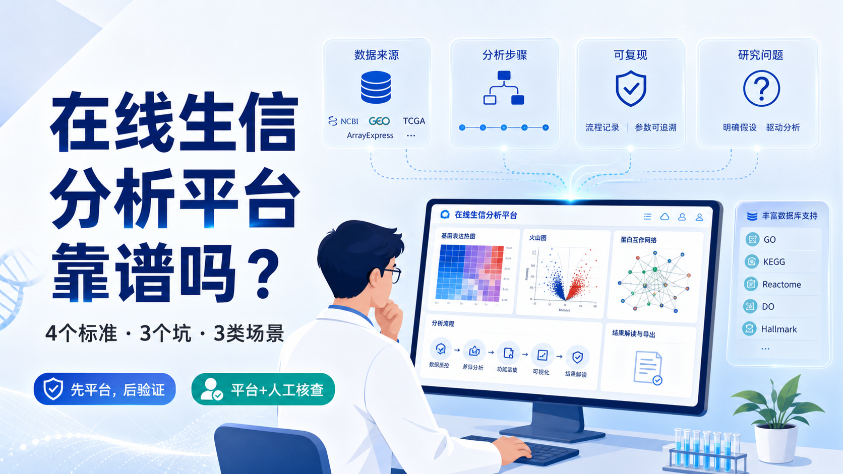 在线生信分析平台可靠吗？3类场景深度解析