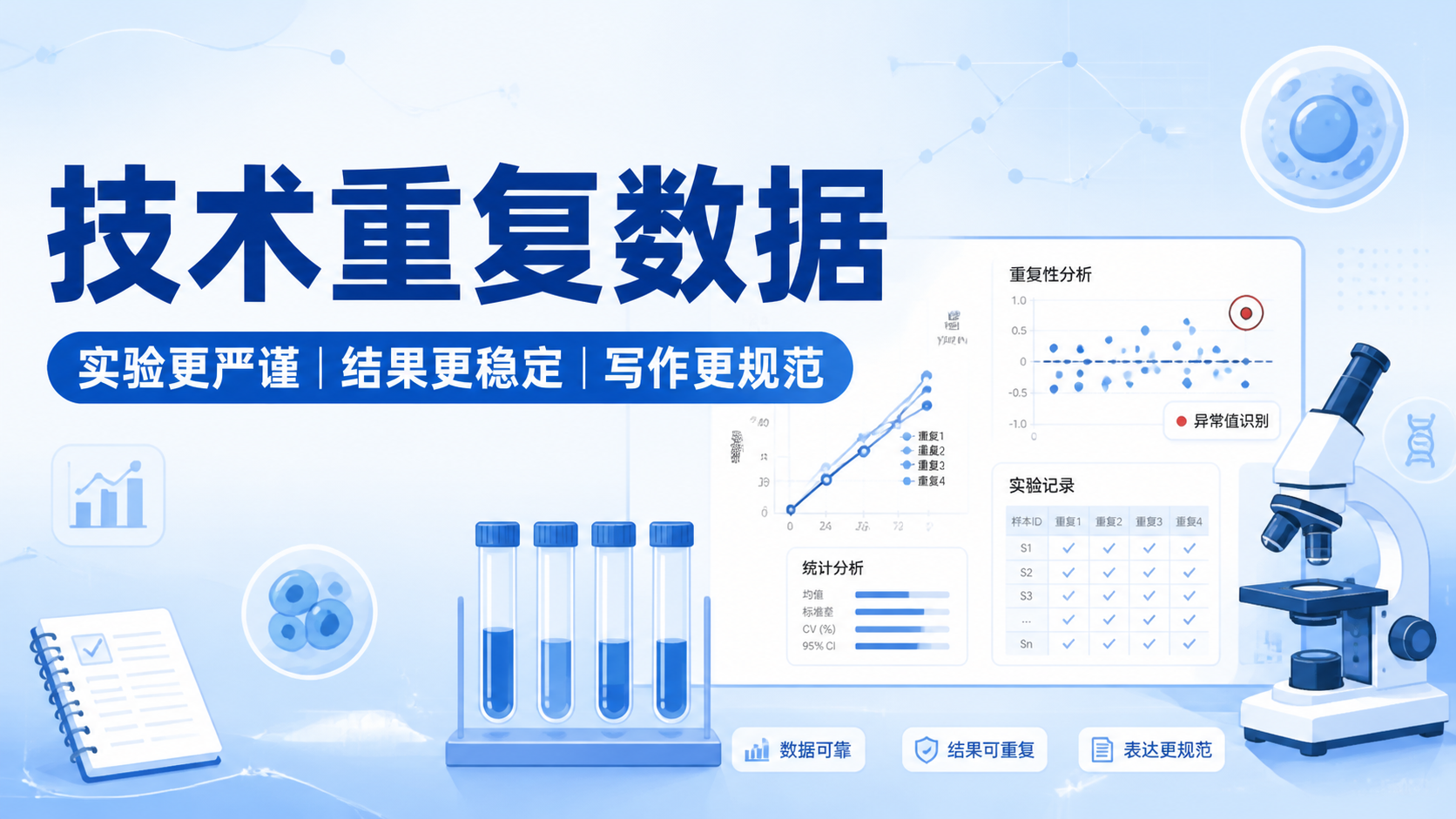 技术重复数据如何提升严谨性？