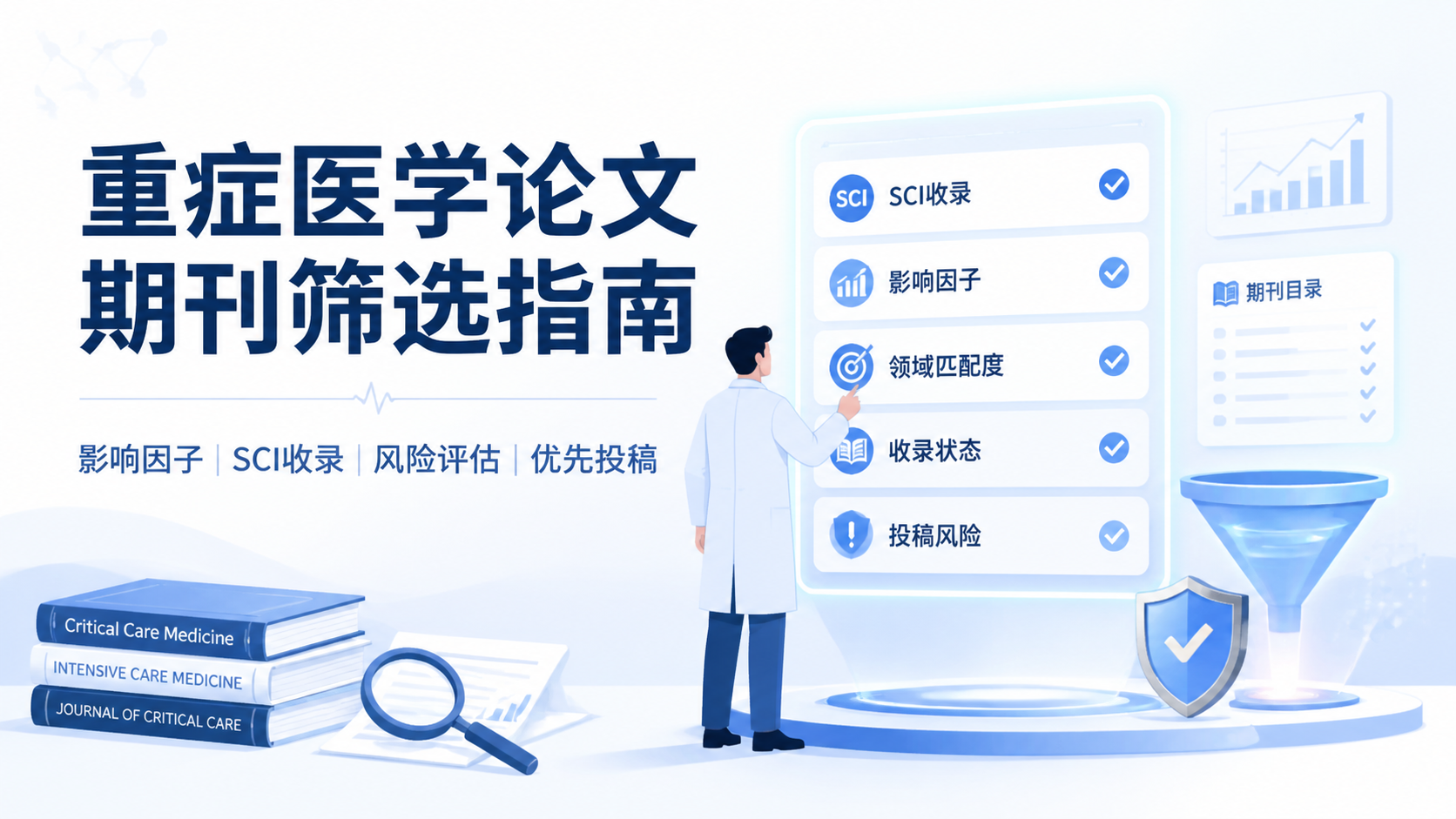 重症医学SCI期刊如何选刊？3个关键指标