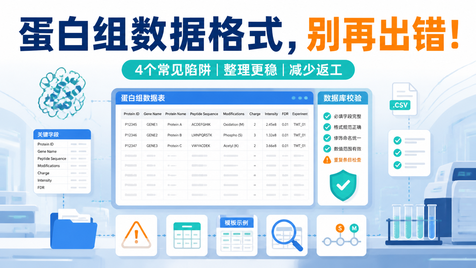 蛋白组数据格式常见错误？4个陷阱