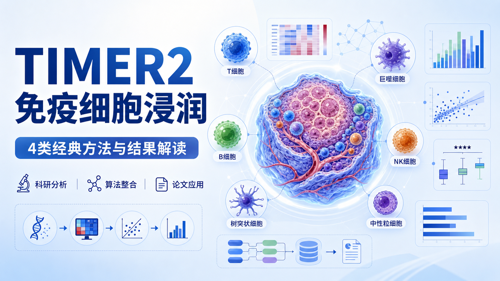 解析TIMER2免疫细胞浸润的4类经典方法