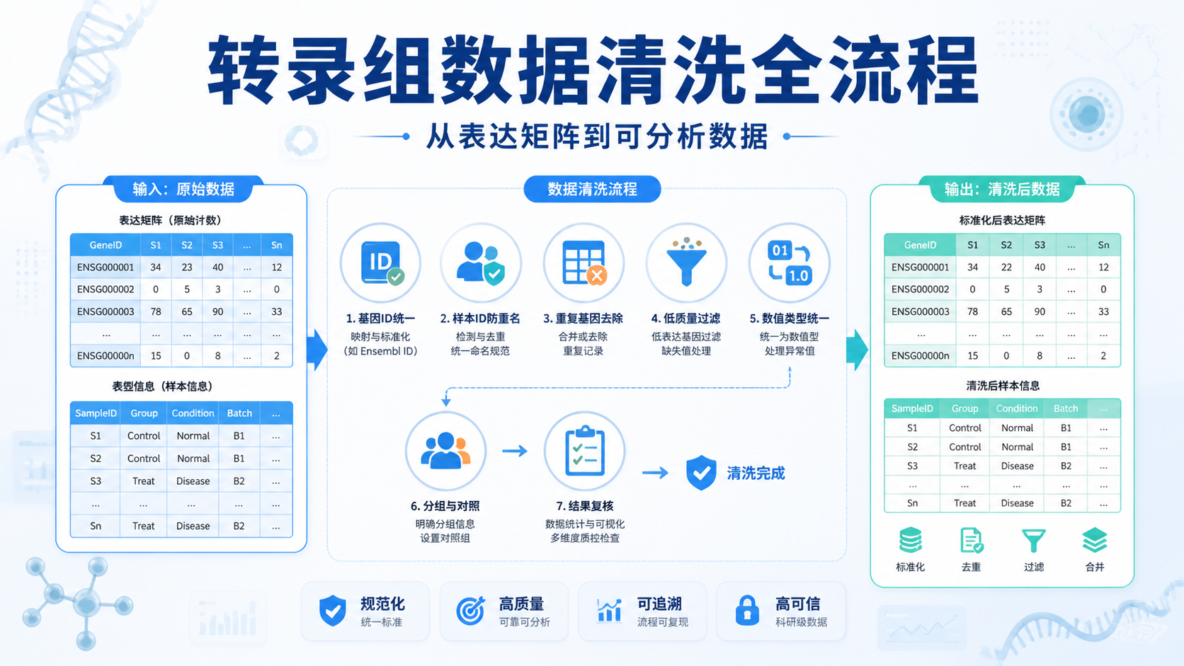 基因表达矩阵怎么做才更严谨？7步解析