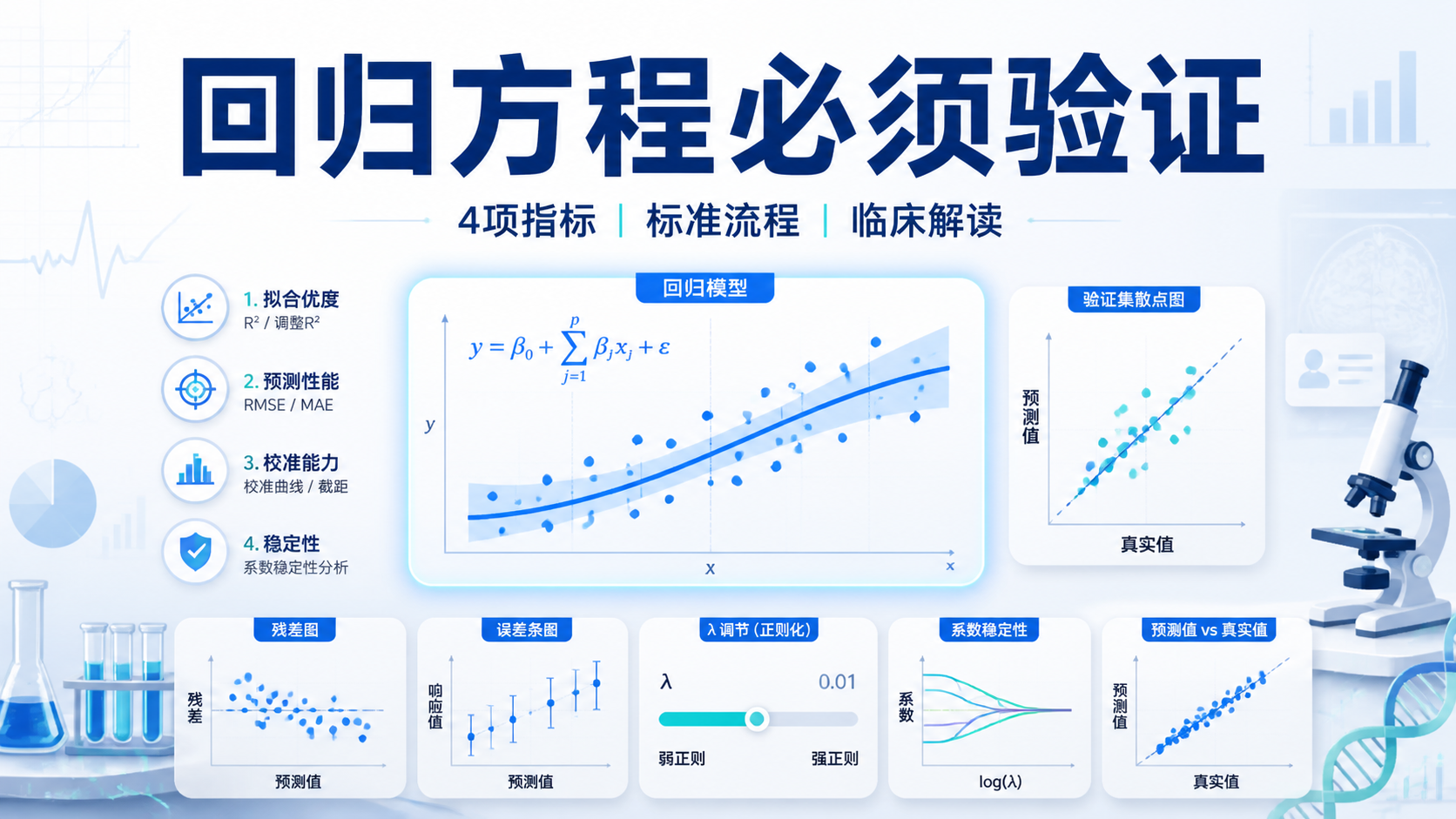 回归方程如何验证？4项指标必看