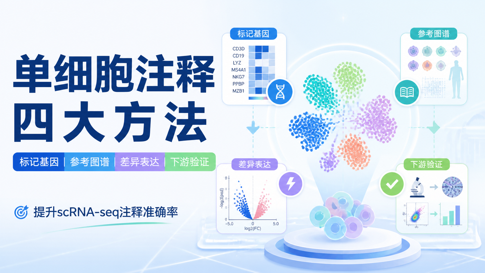 scRNA-seq数据注释：4类核心方法