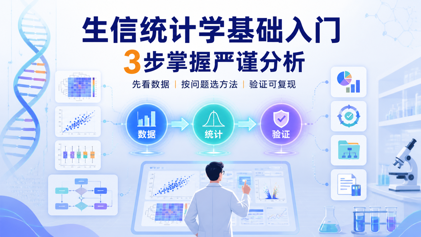 生信统计学基础入门：3步掌握严谨分析