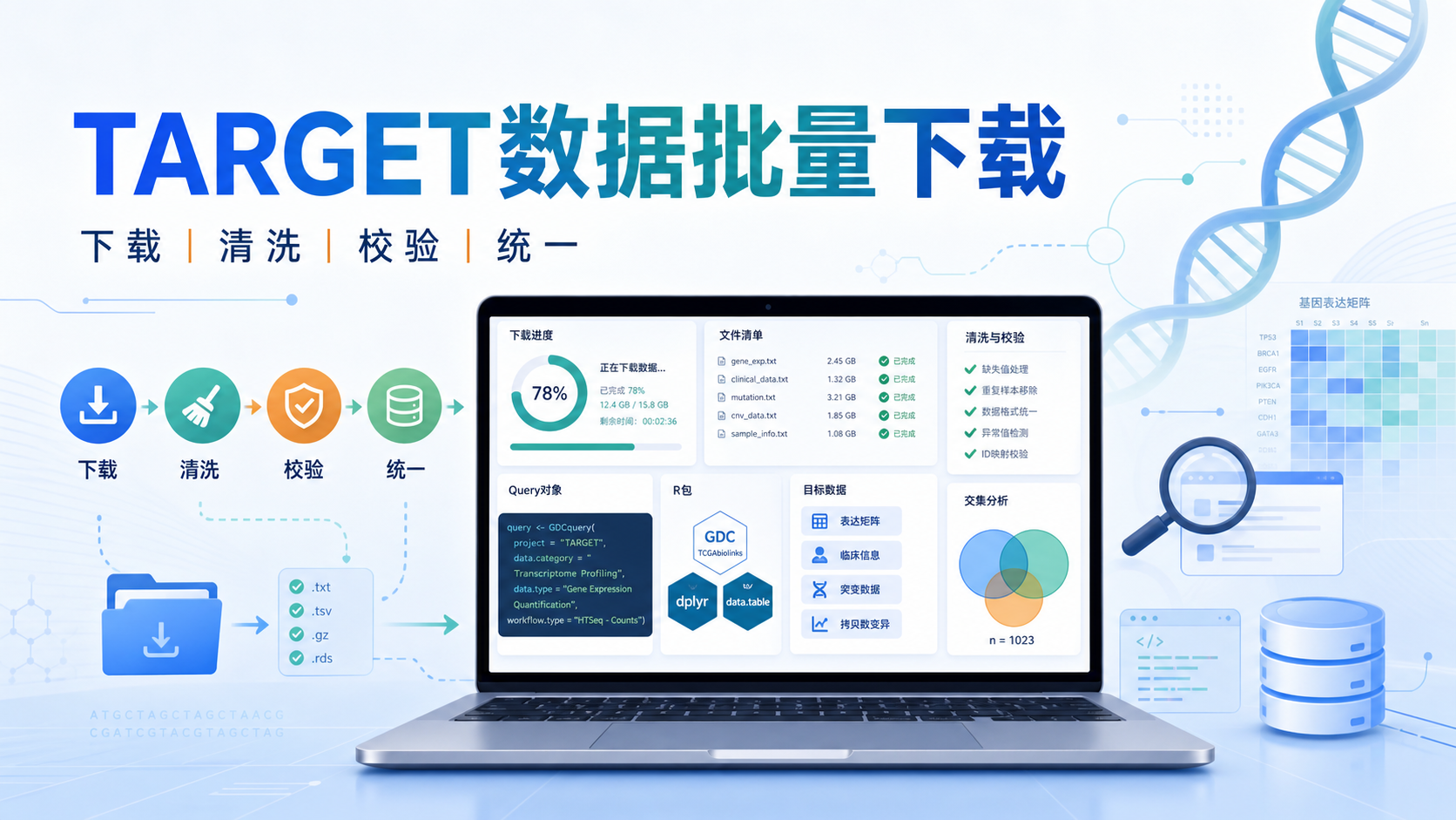 3步搞定target数据批量下载？