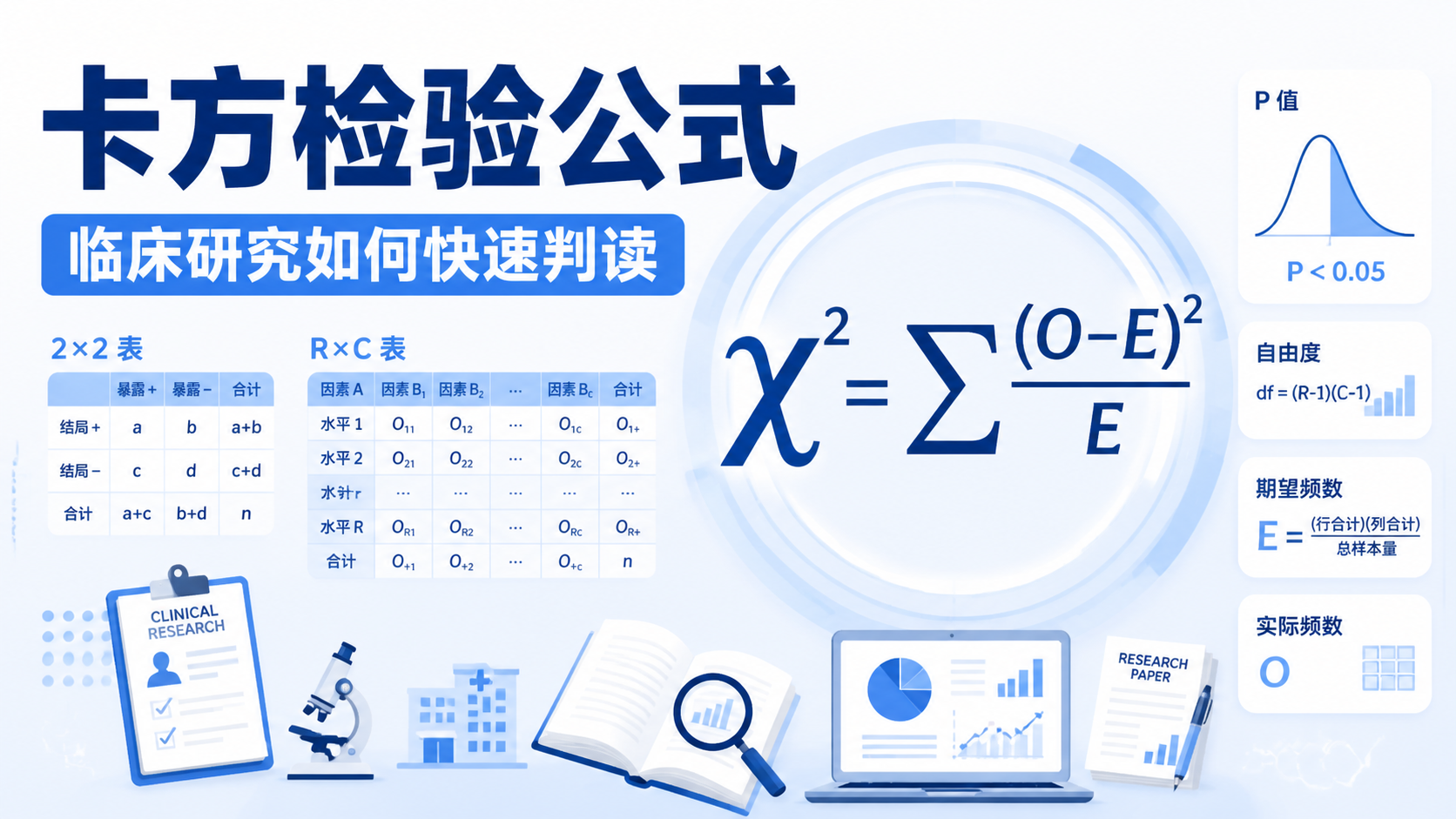 卡方检验计算公式是什么？3个核心要点