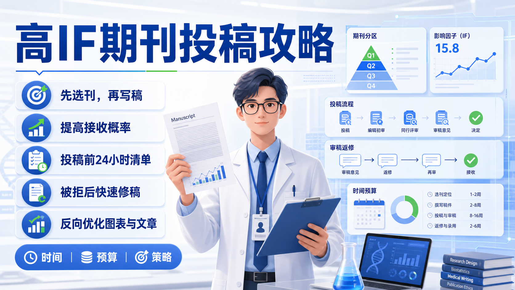 高IF期刊投稿3步如何提高命中率？