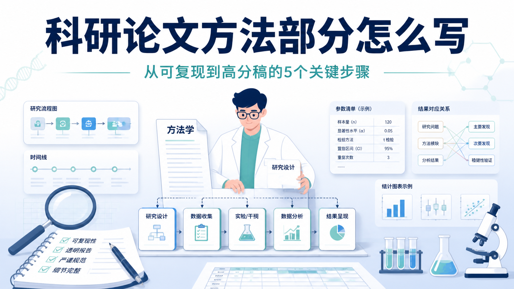 SCI方法写作套路：5步搞定高分稿？