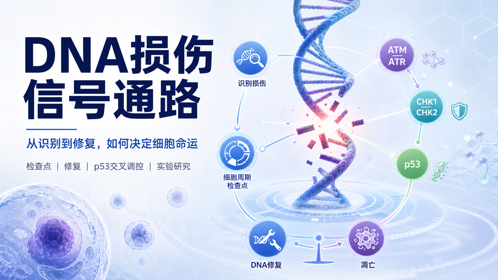 DNA损伤信号通路与细胞周期调控