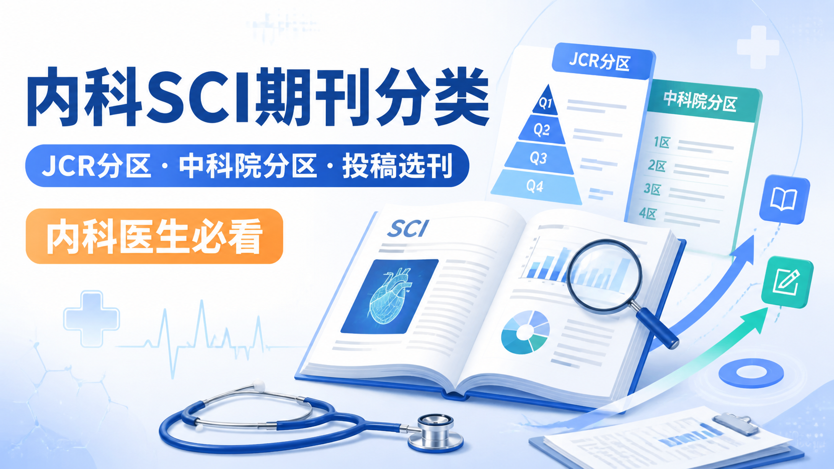 内科SCI期刊分类有哪3类？