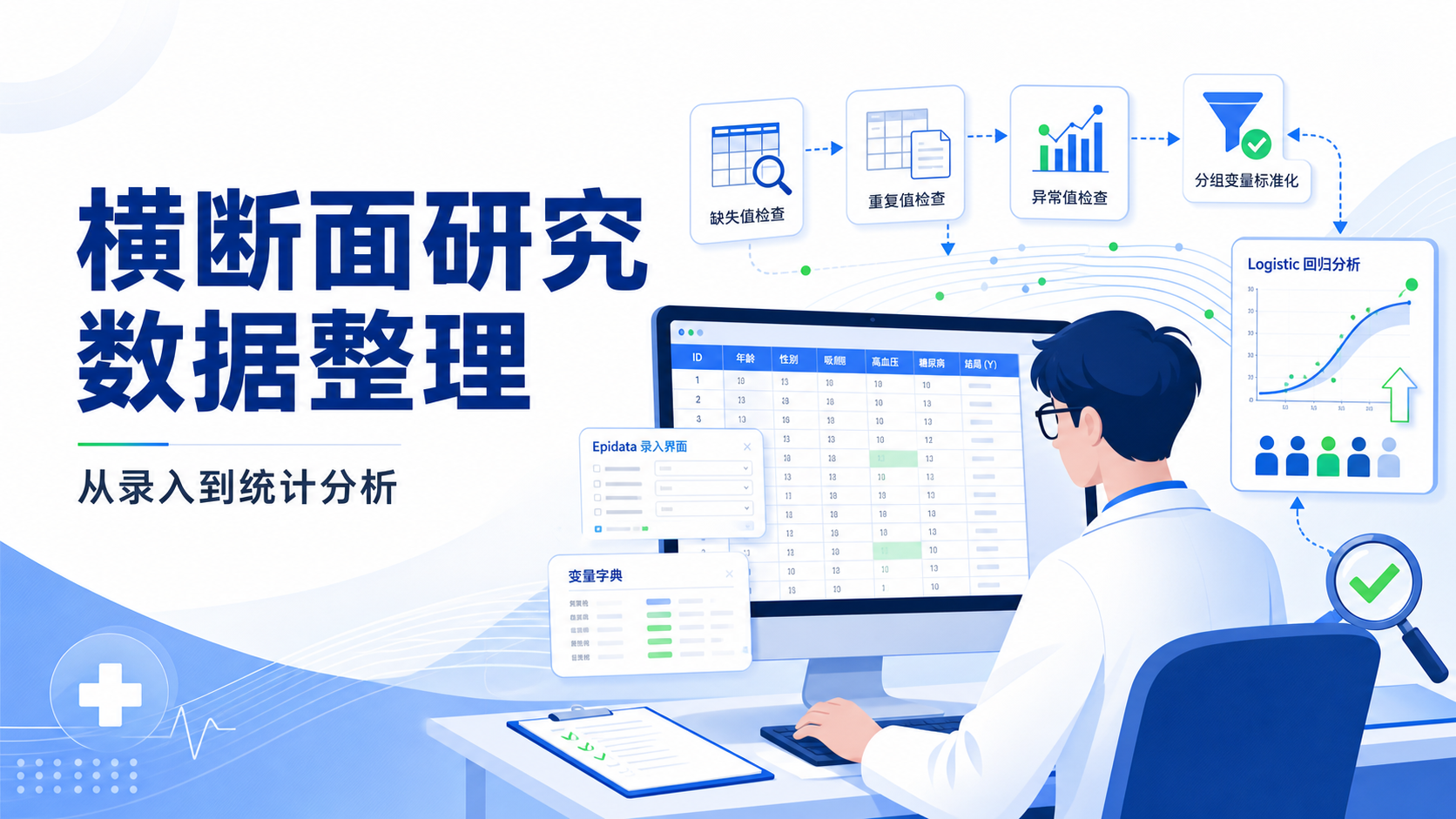 高效完成横断面研究数据整理的4种方法