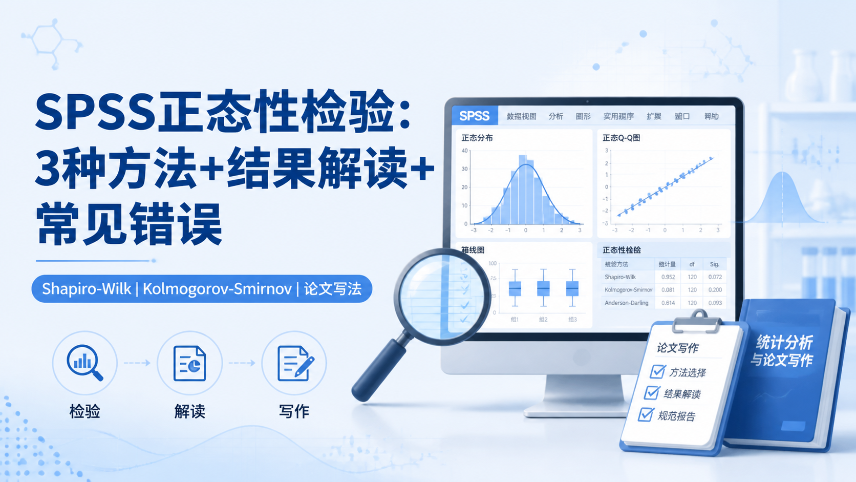 正态性检验SPSS：3种方法与结果解读