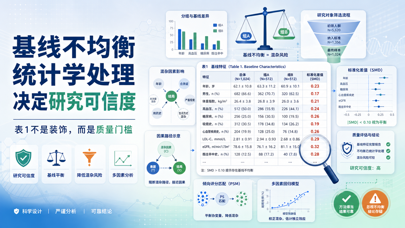 为什么基线不均衡统计学处理最重要？