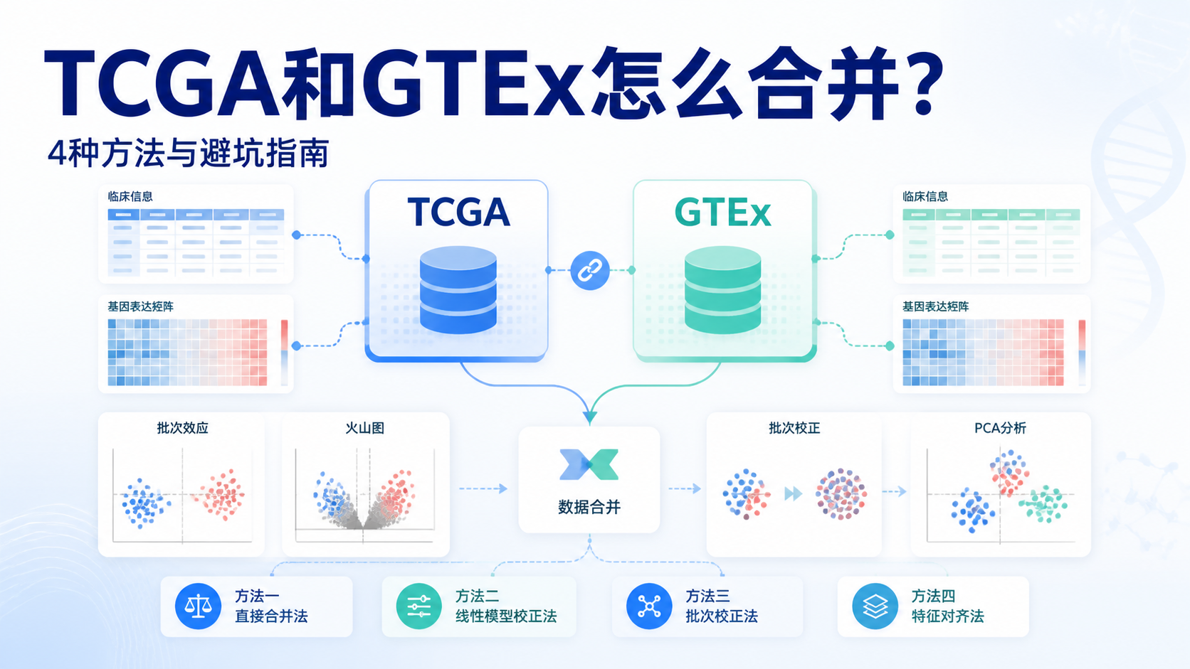 TCGA数据合并实战：4种方法哪种最稳？