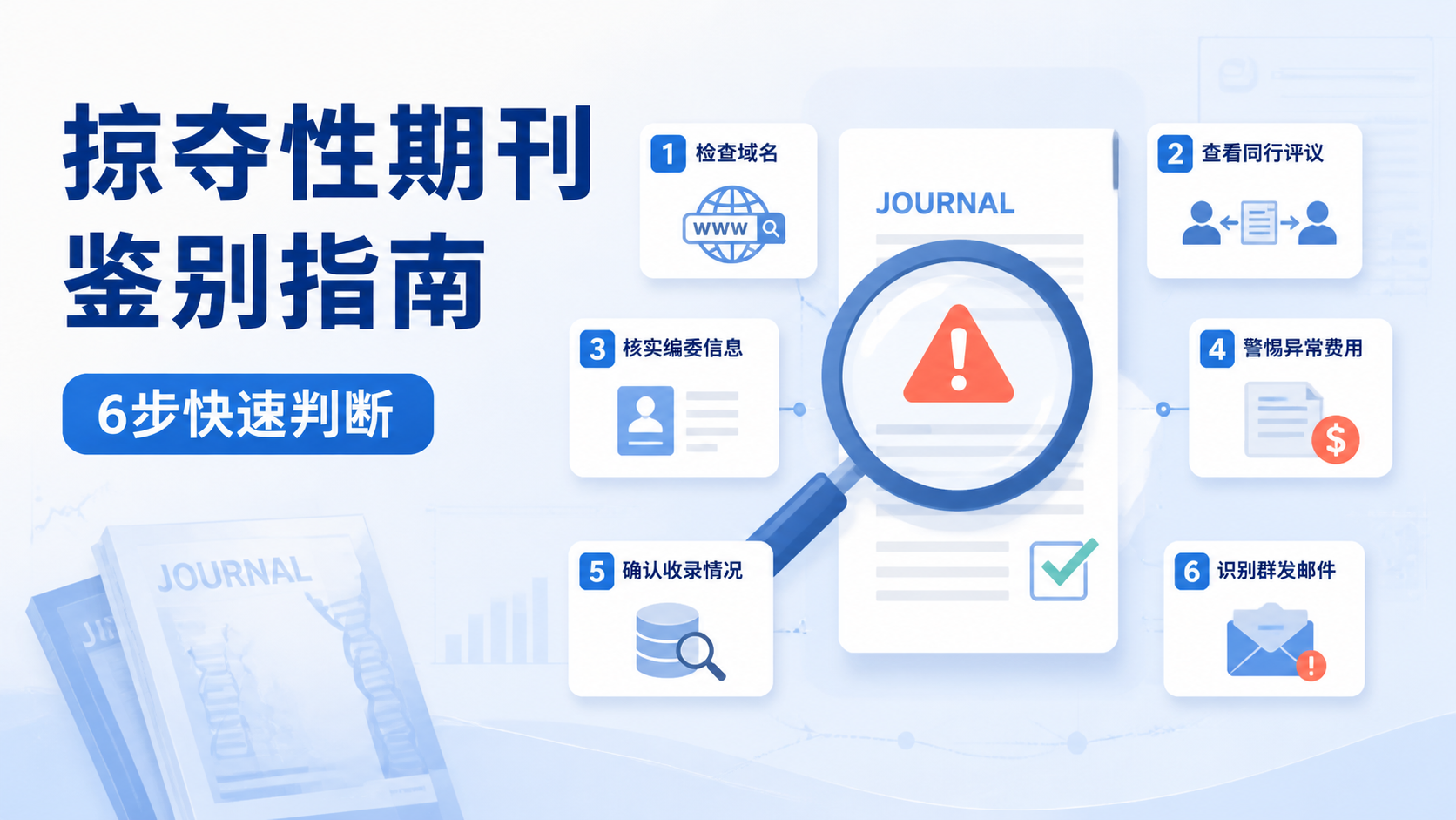 掠夺性期刊鉴别指南：6步快速判断