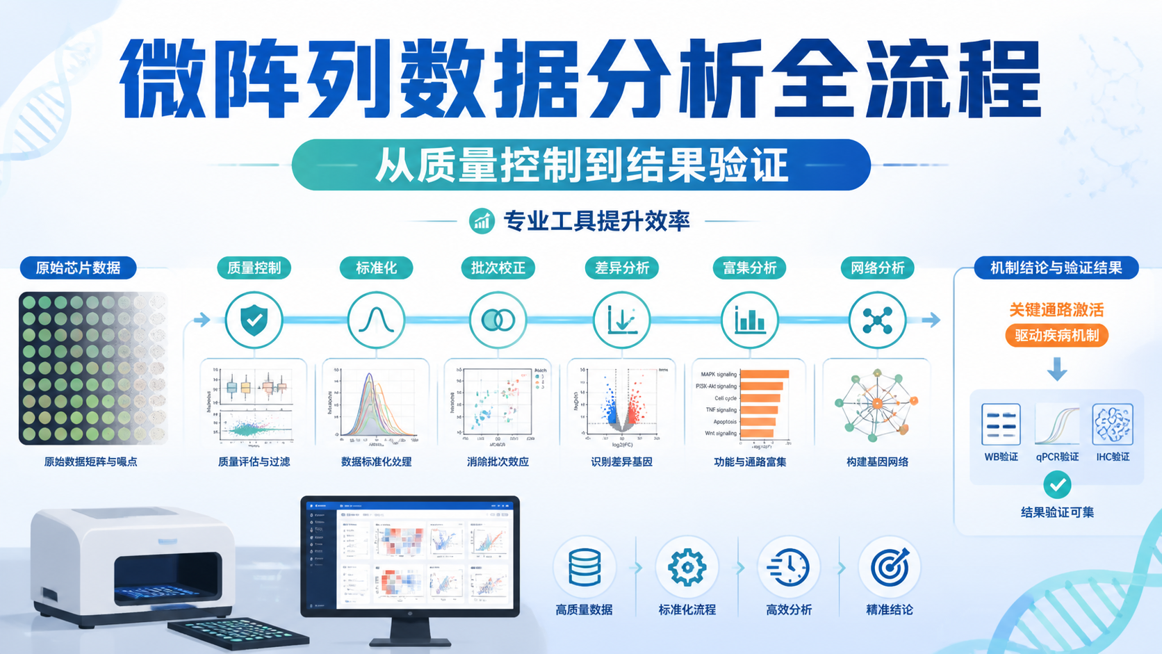 微阵列数据解读：3个核心步骤！