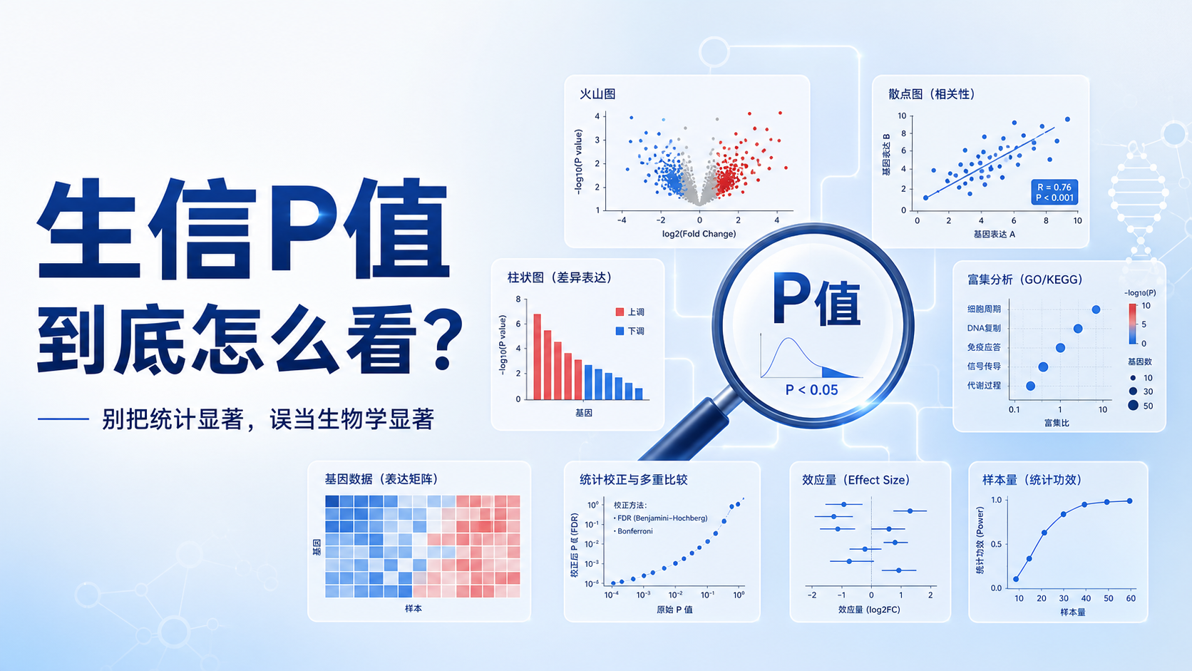 生信统计P值解读:从显著性到生物学解释