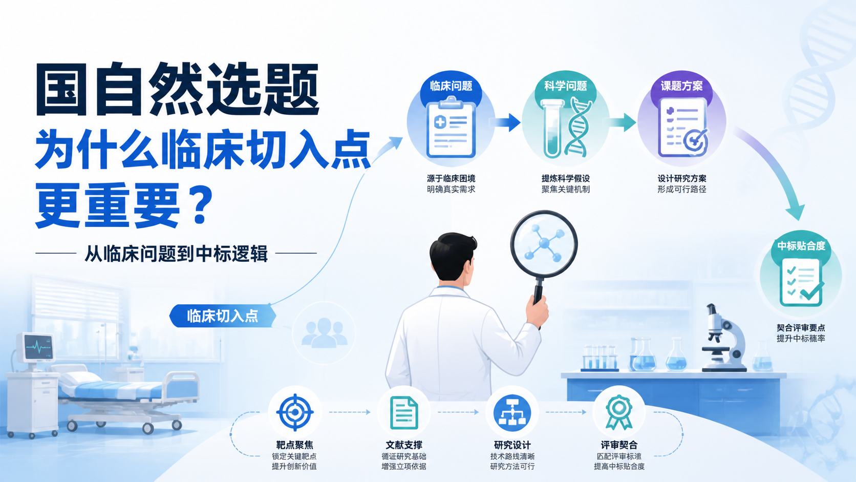 国自然临床切入点选题为何更易中标？