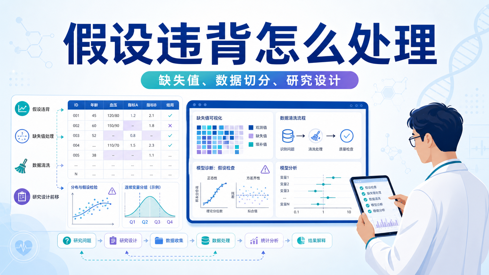 统计假设违背处理如何严谨应对？