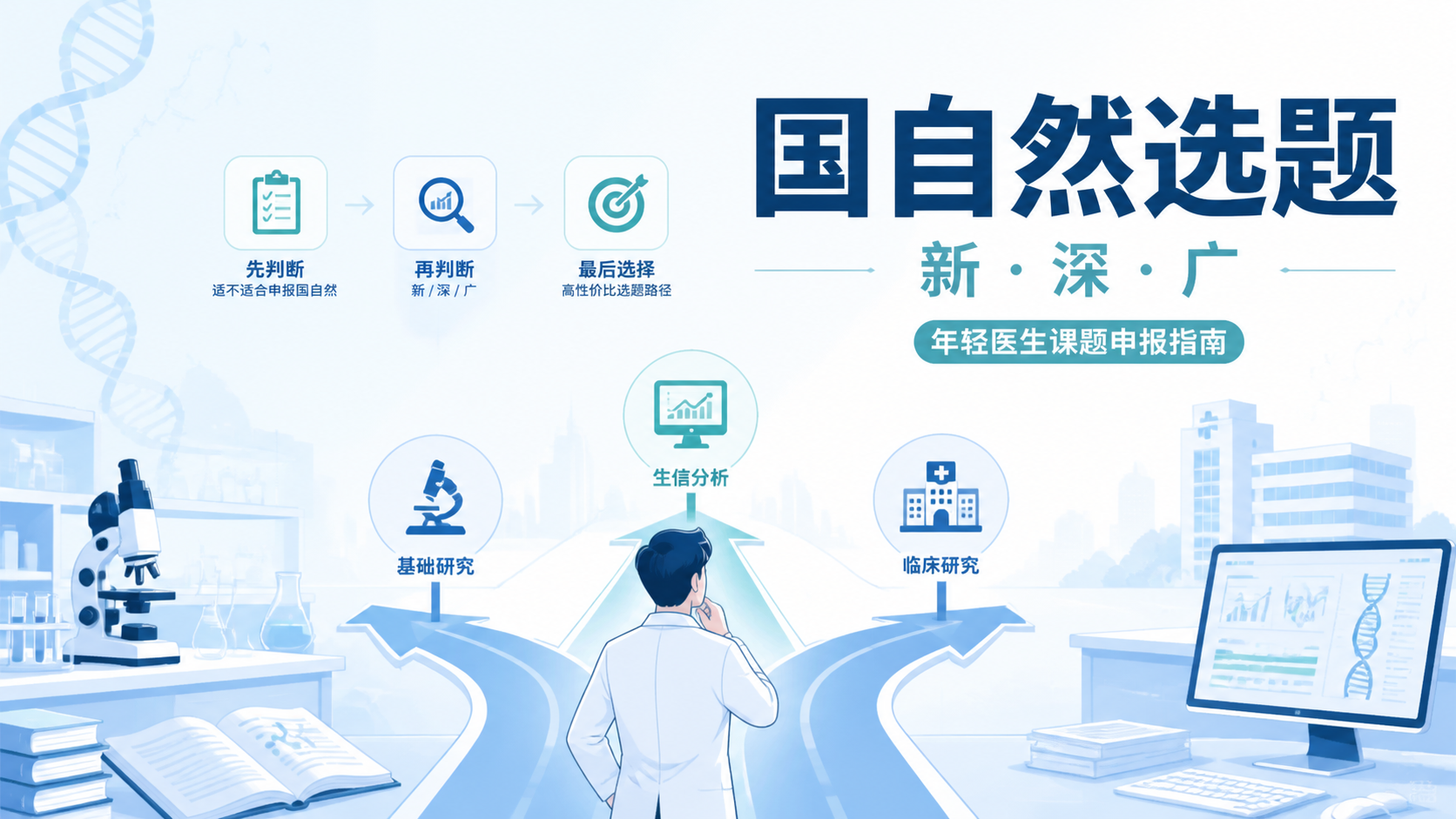 国自然医学科研选题策略：3大关键！