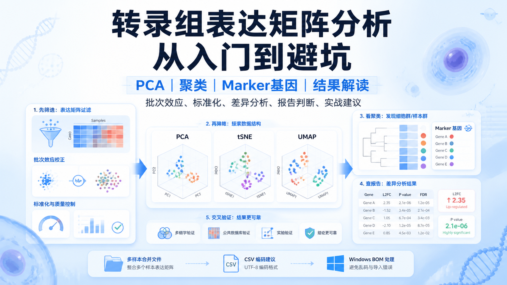 转录组表达矩阵怎么分析更精准？