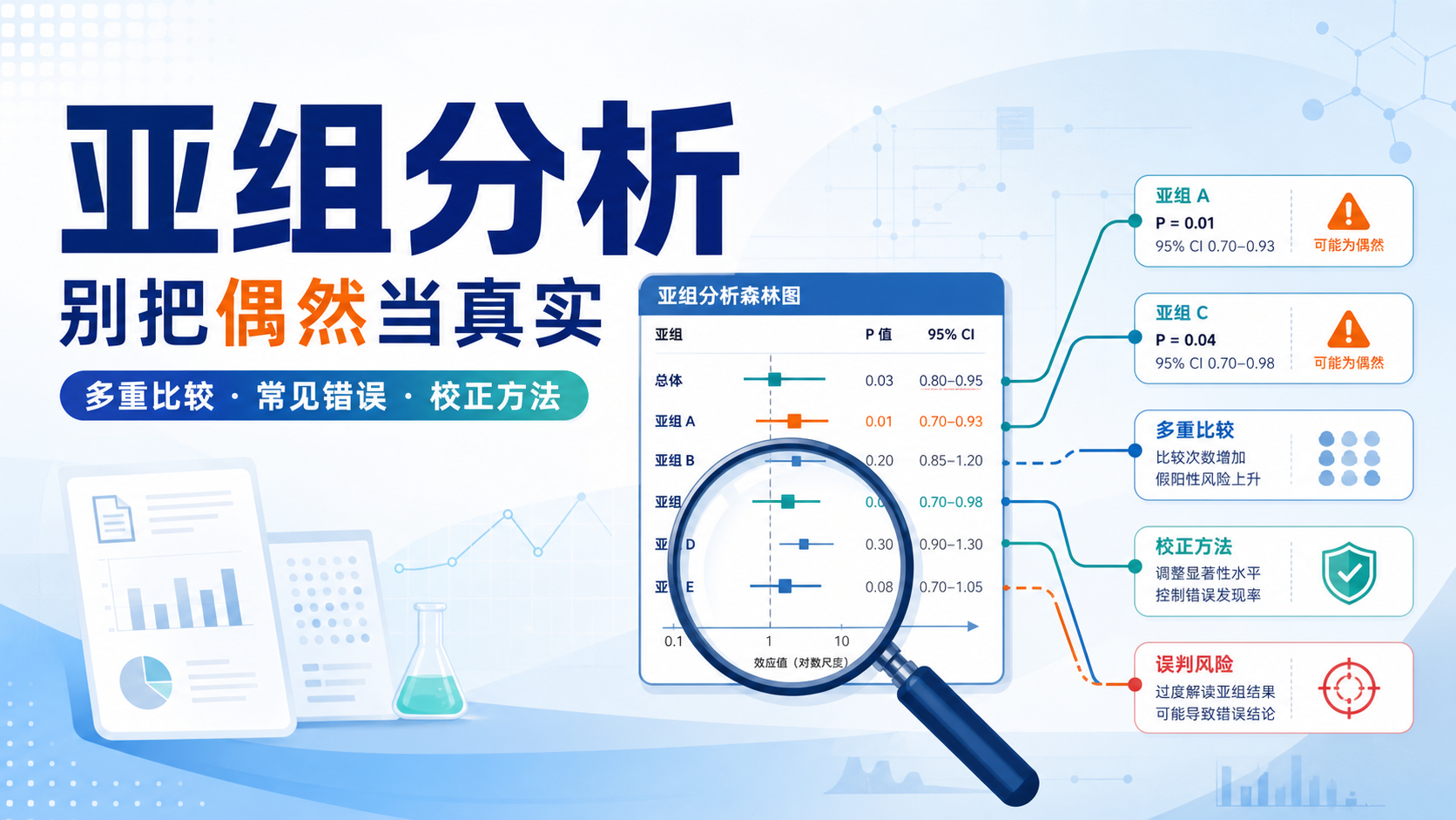 为什么亚组分析多重比较易出错？4点必看