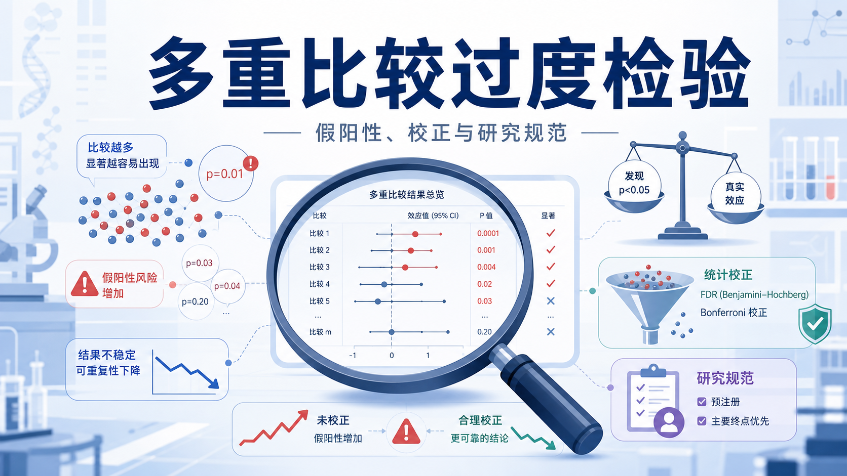 多重比较过度检验真的会毁掉结论吗?