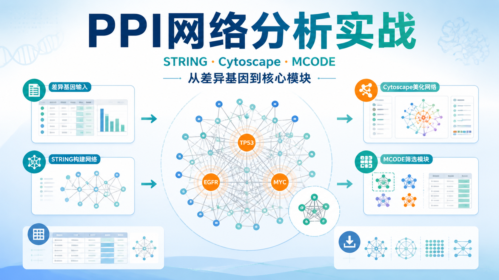 PPI网络构建步骤实战：如何快速做出高质量网络？