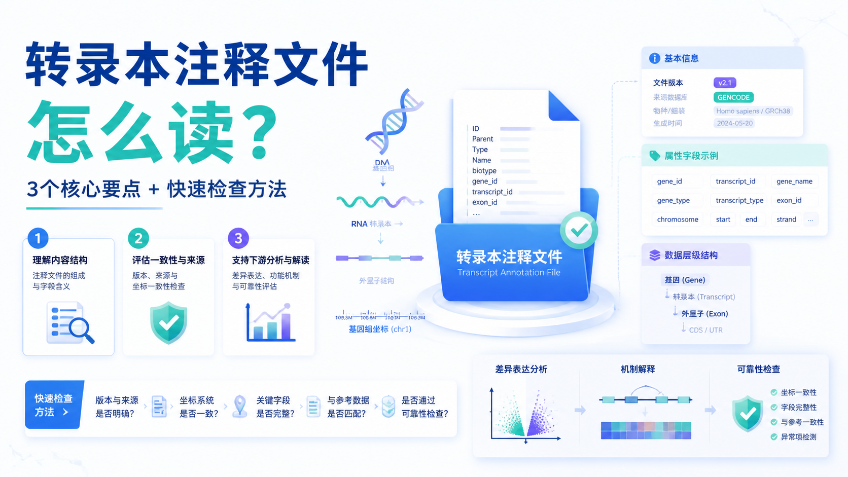 转录本注释文件：3大核心要点详解
