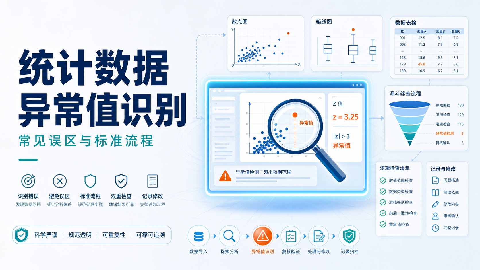 为什么统计数据异常值识别总出错？