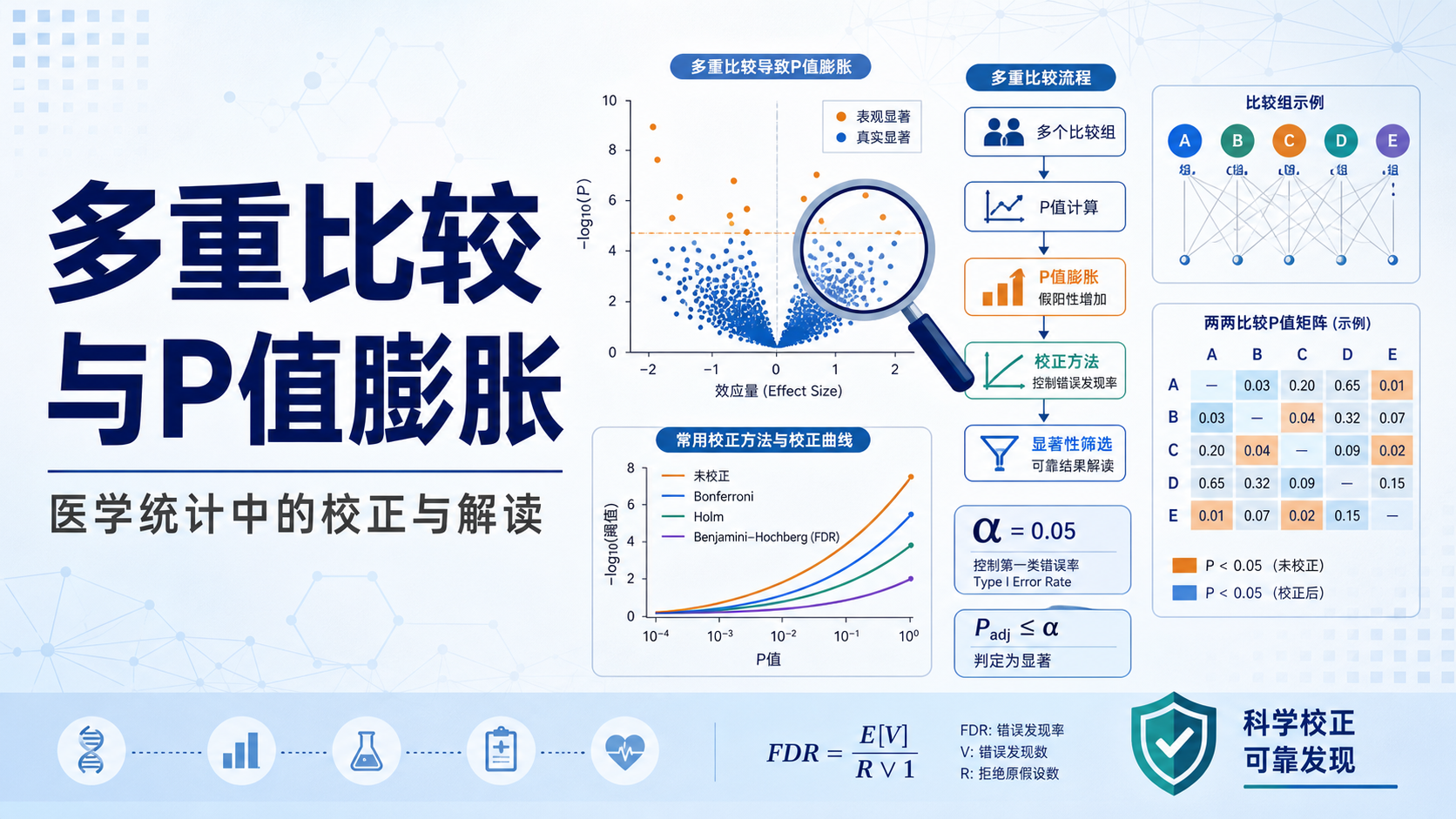 为什么多重比较会导致P值膨胀？