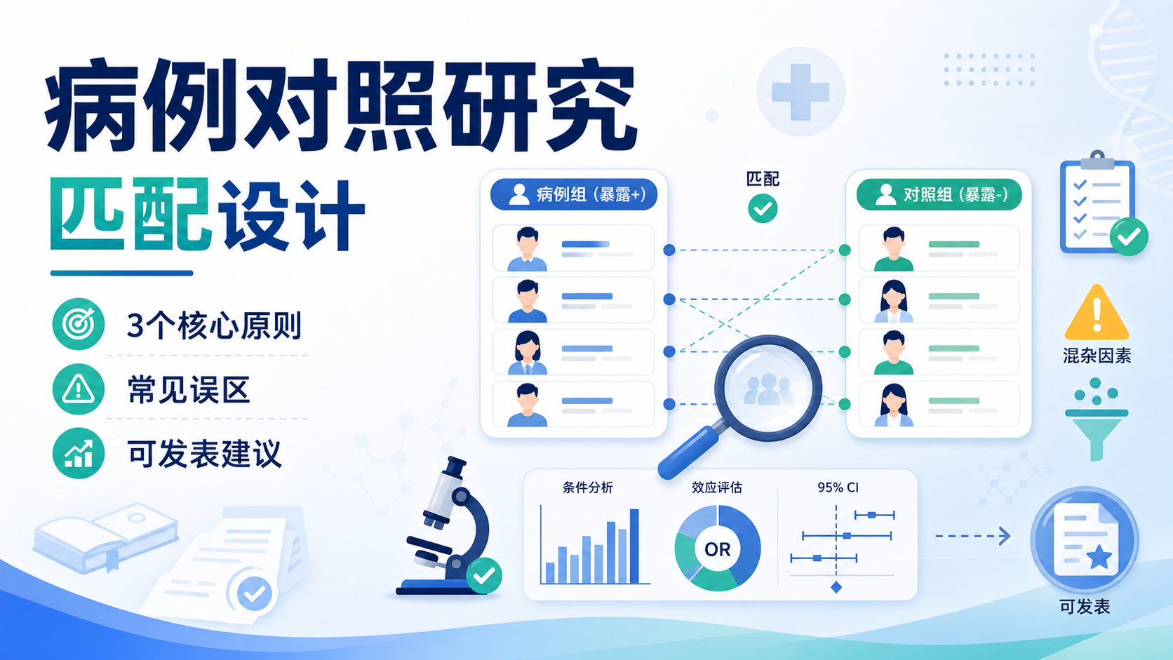 病例对照研究匹配设计的3大核心原则