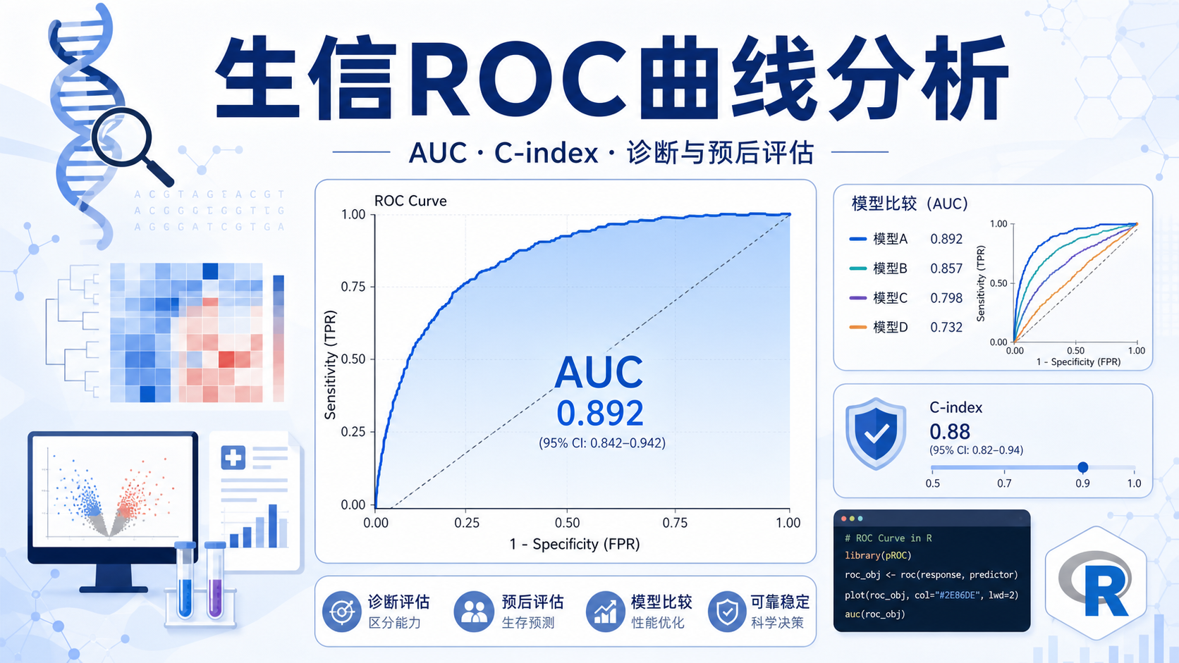 生信ROC曲线分析教程：指标、方法与案例