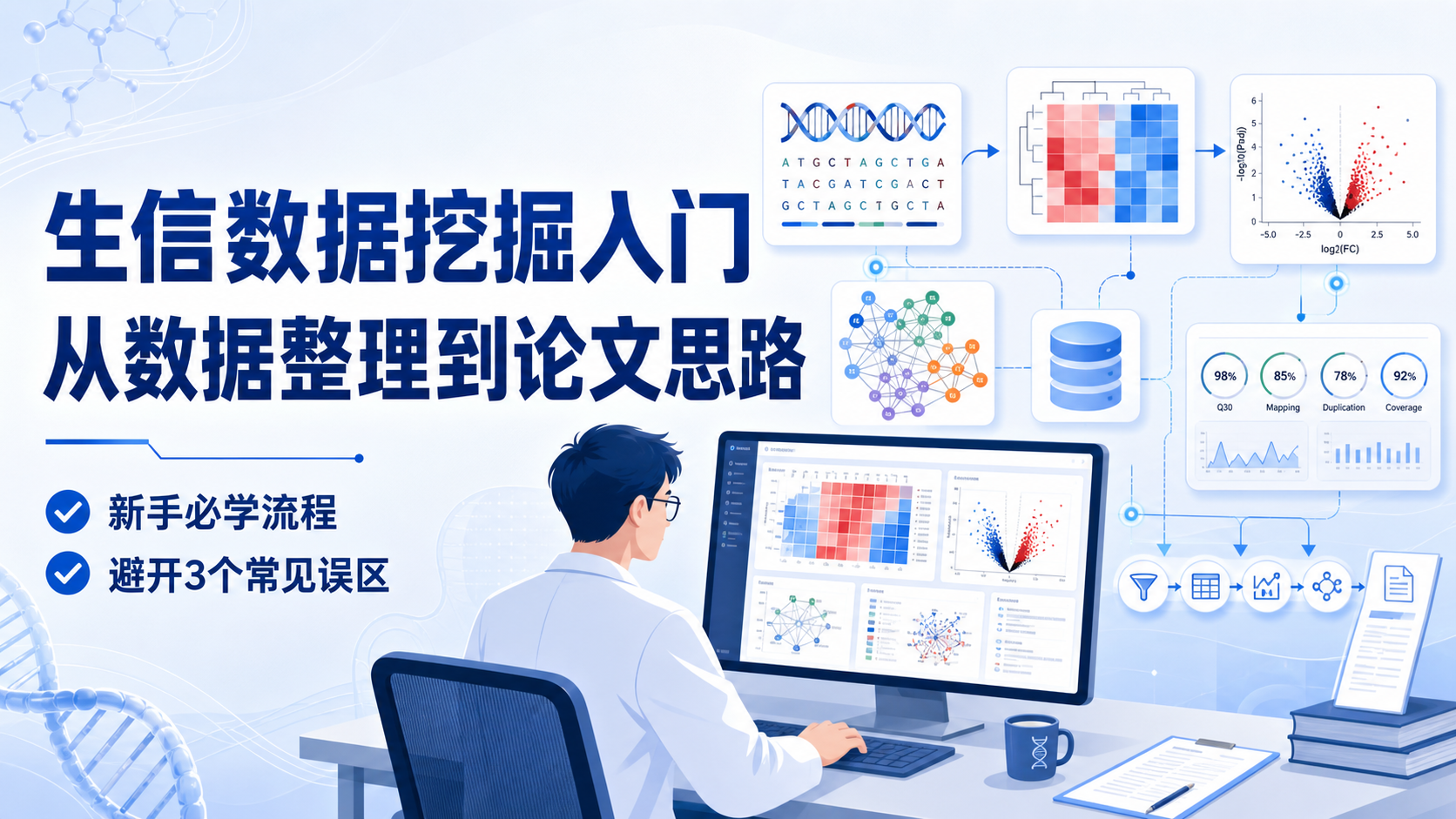 生信数据挖掘基础怎么学?4步快速上手
