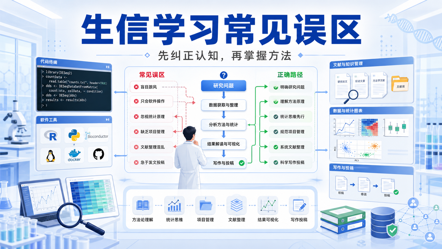生信学习常见误区与纠正：科研入门必读