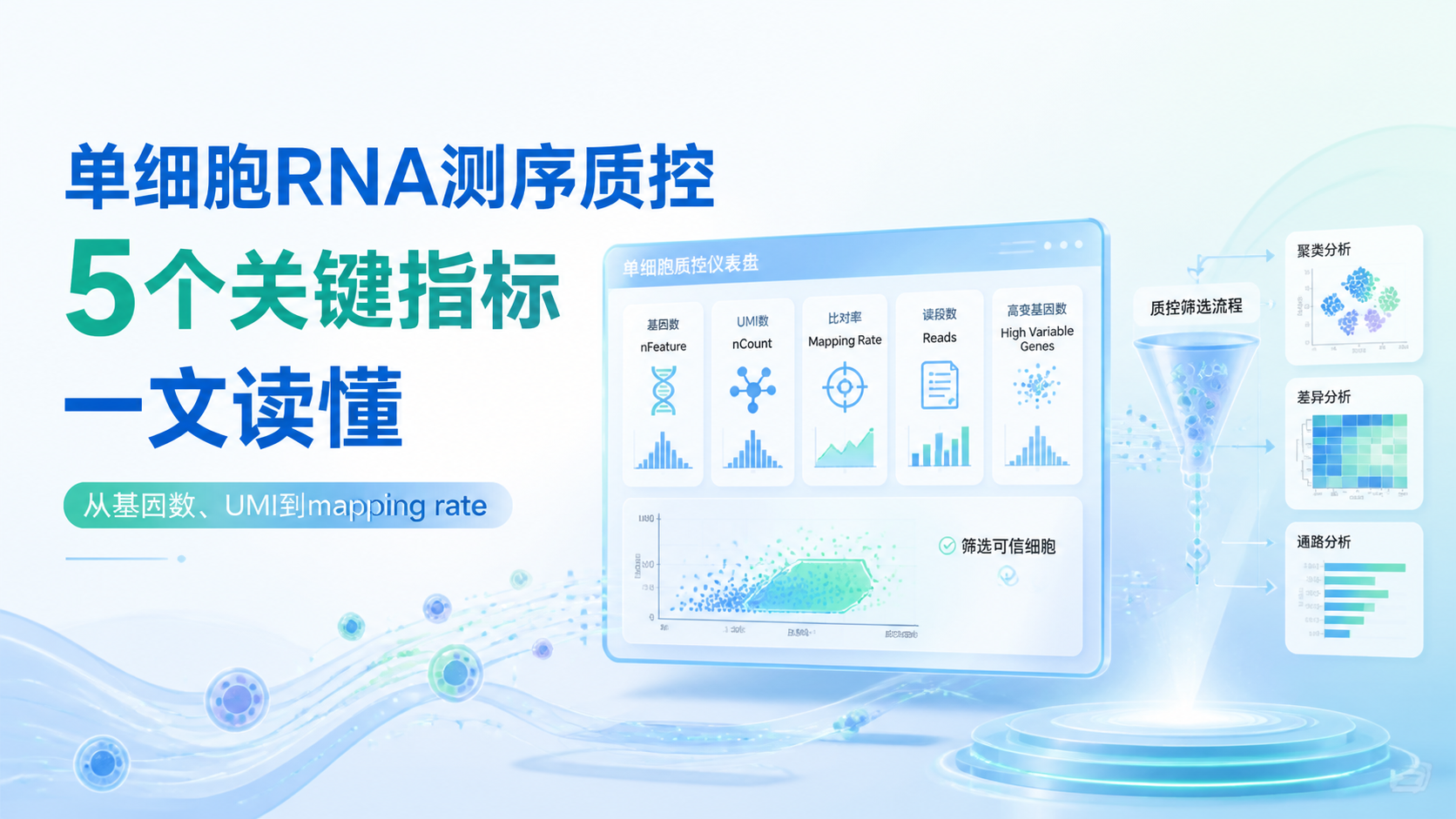 单细胞数据质控的5大关键指标