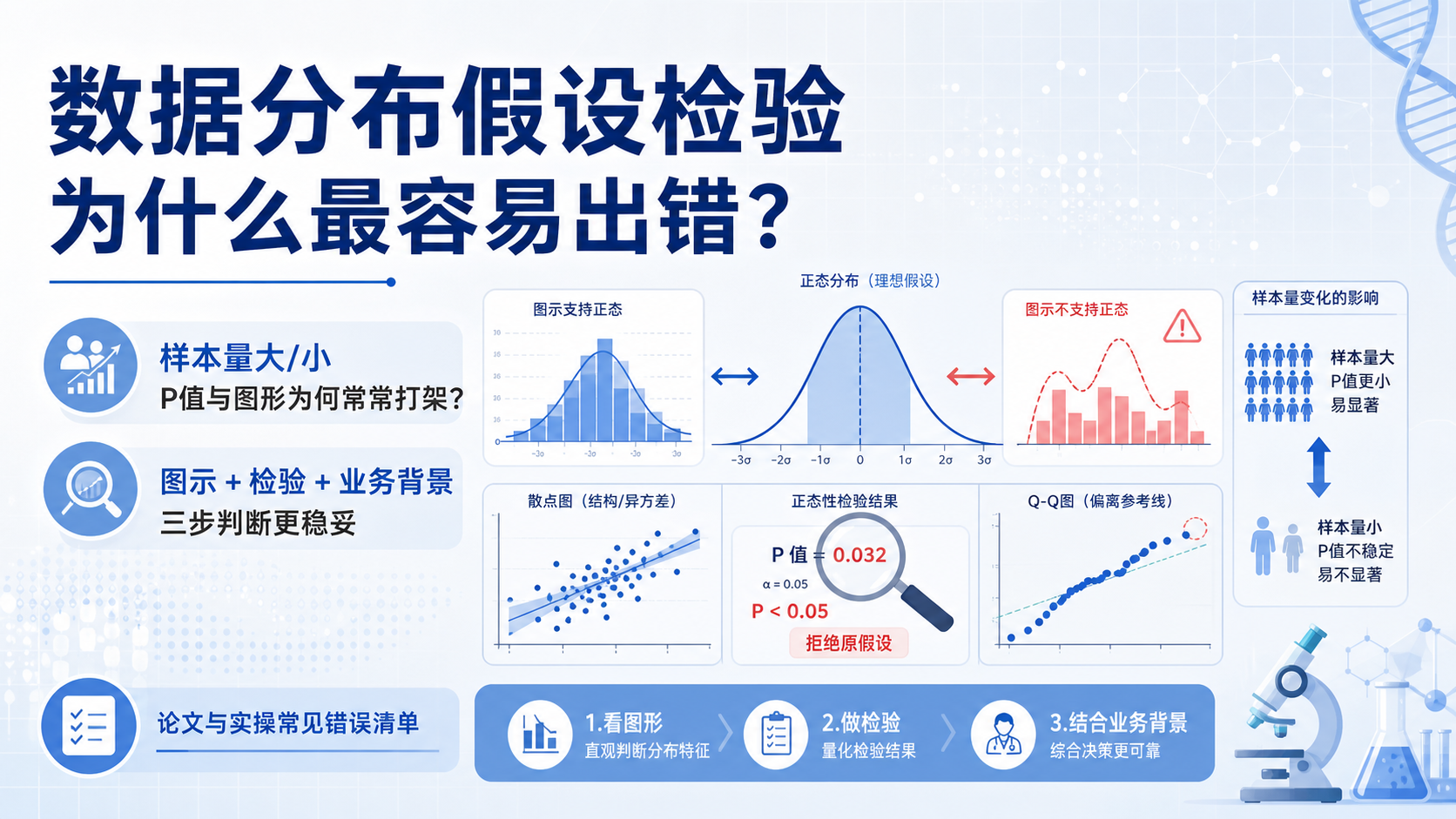 为何数据分布假设检验总出错？