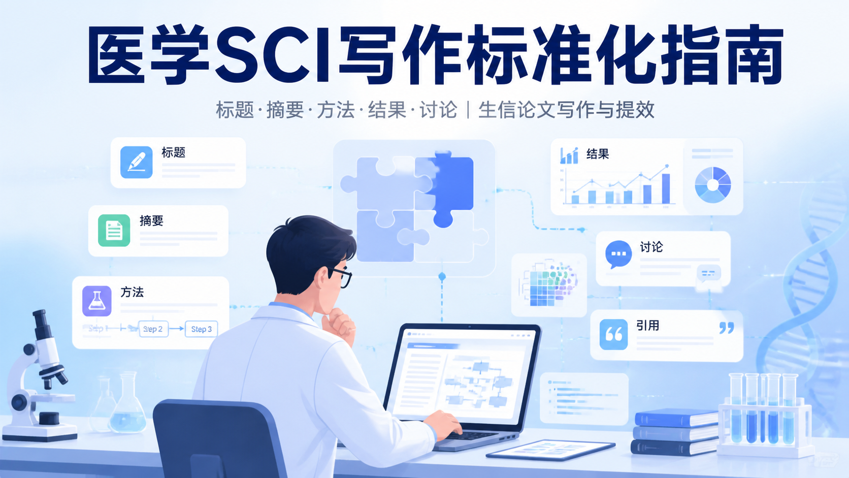 医学SCI写作结构标准：5大核心框架怎么搭？